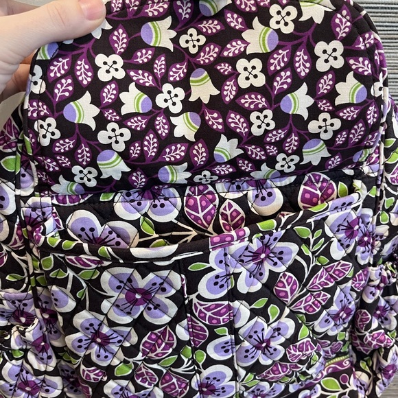 NWT Vera Bradley Plum Petals Bookbag Backpack - Picture 5 of 5